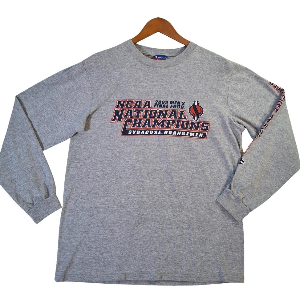 Vintage Syracuse Orangemen Shirt Mens Medium NCAA Basketball 2003 Champions